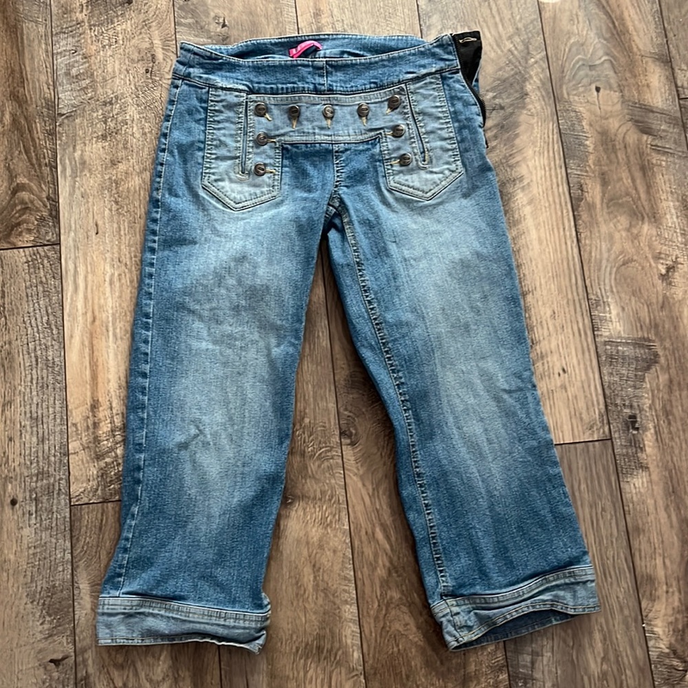 BCBG cropped sailor jean